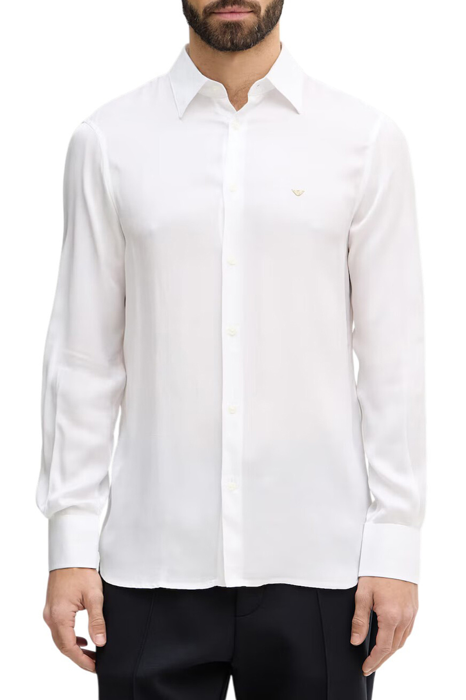 Мужской Emporio Armani Рубашка из вискозы (цвет ), артикул EM001537-AF13285 | Фото 3