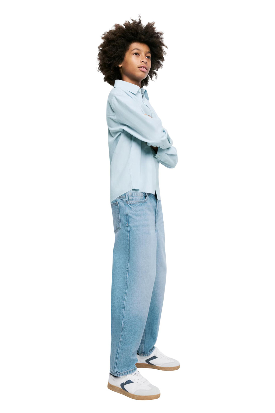 Мальчикам Mango Kids Джинсы STRAIGHT из хлопка (цвет ), артикул 37063862 | Фото 4