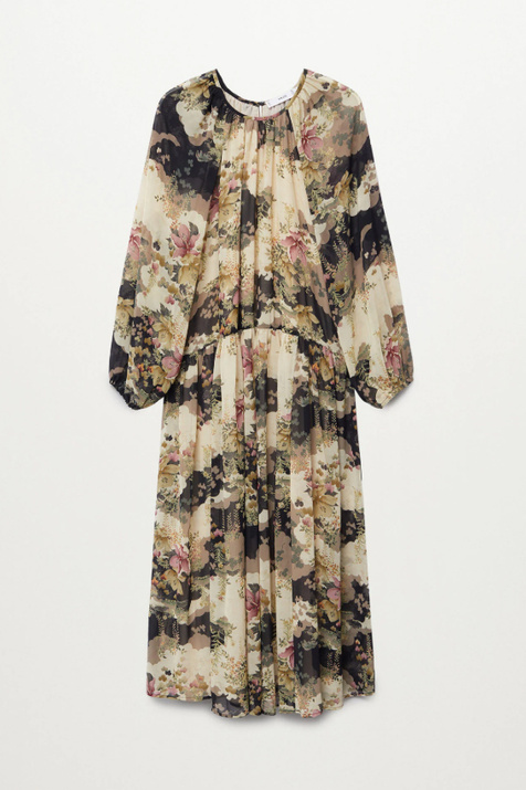 Mango Платье MULAN с цветочным принтом ( цвет), артикул 87070570 | Фото 1