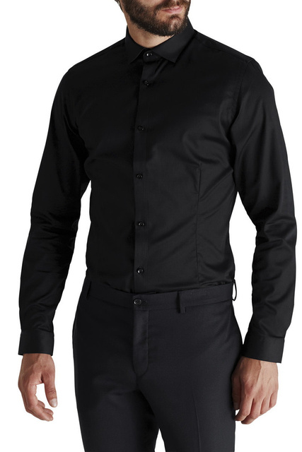 Супероблегающая рубашка PARMA|Основной цвет:Черный|Артикул:12097662 | Фото 1