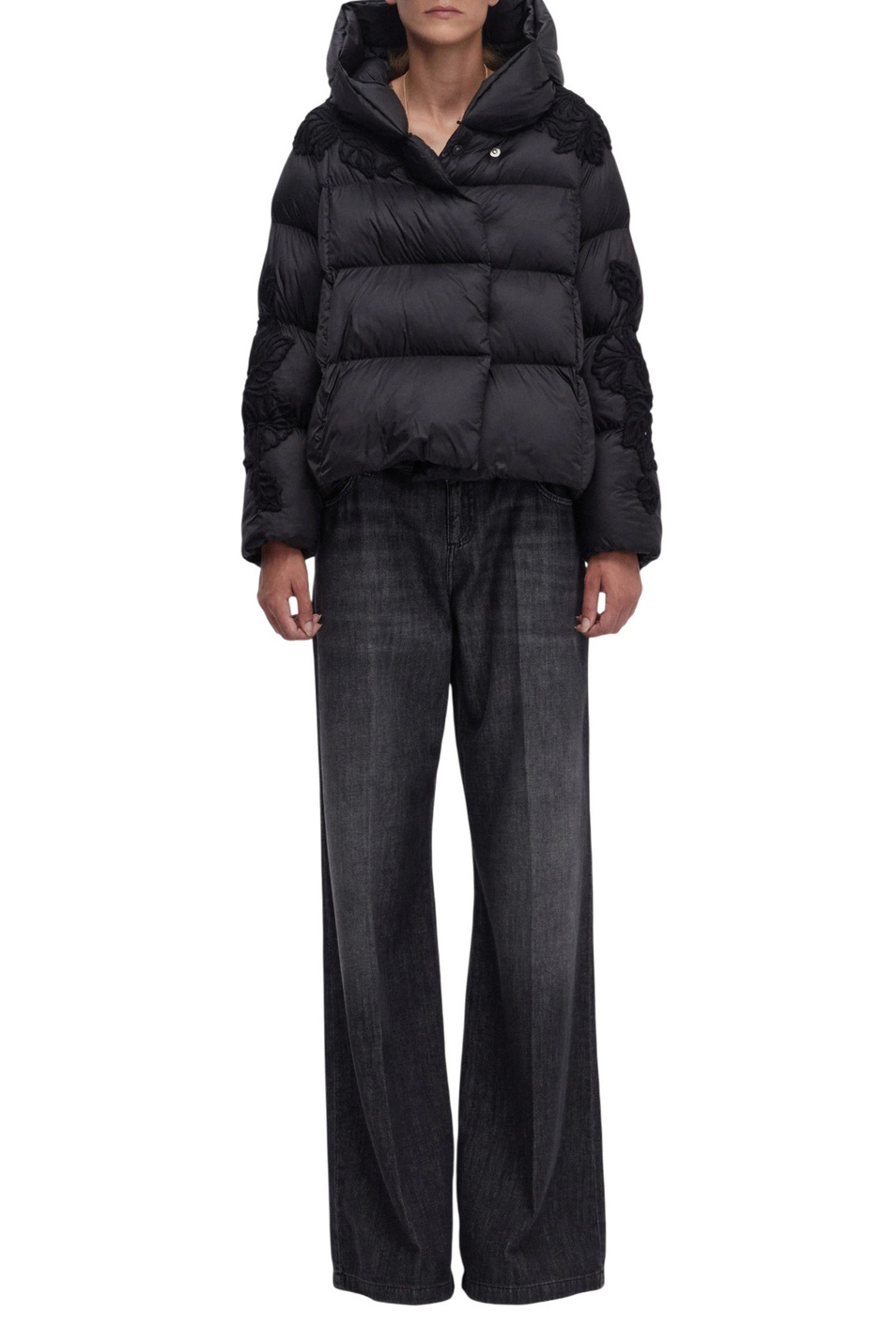 Женский Ermanno Firenze Куртка стеганая с аппликацией (цвет ), артикул D47EB010EU2 | Фото 3