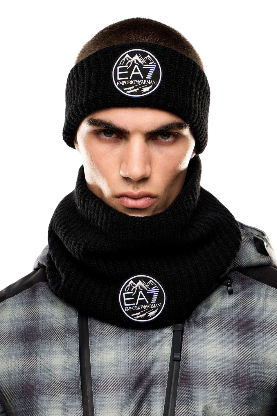 Unisex EA7 Шарф с вышитым логотипом (цвет ), артикул 7X000244-AF18020 | Фото 3