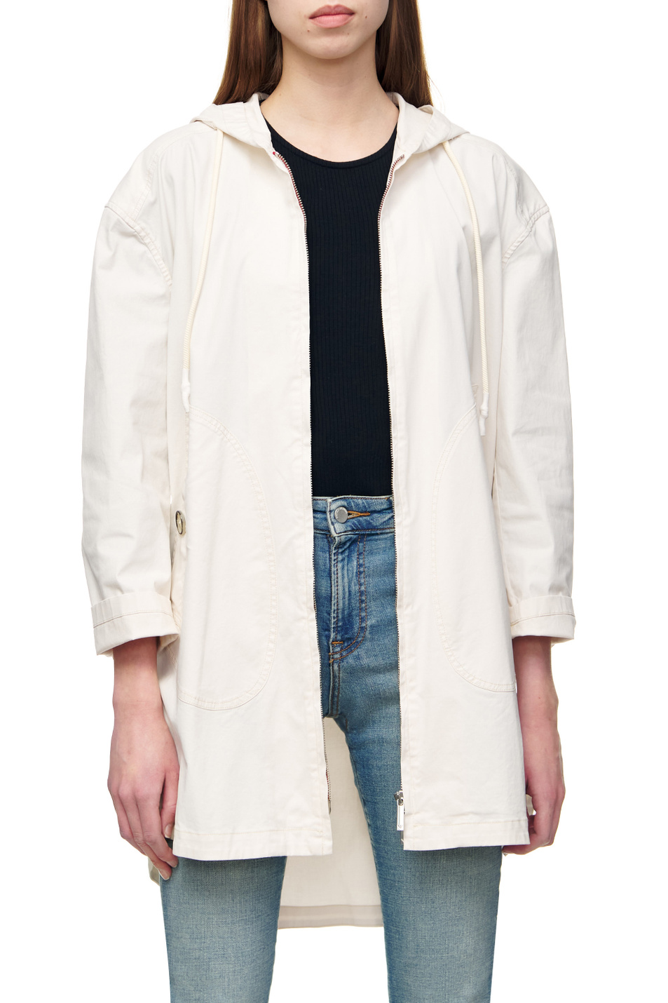 Женский Emporio Armani Куртка на молнии с аимметричным подолом (цвет ), артикул 3L2B76-2NC0Z | Фото 3