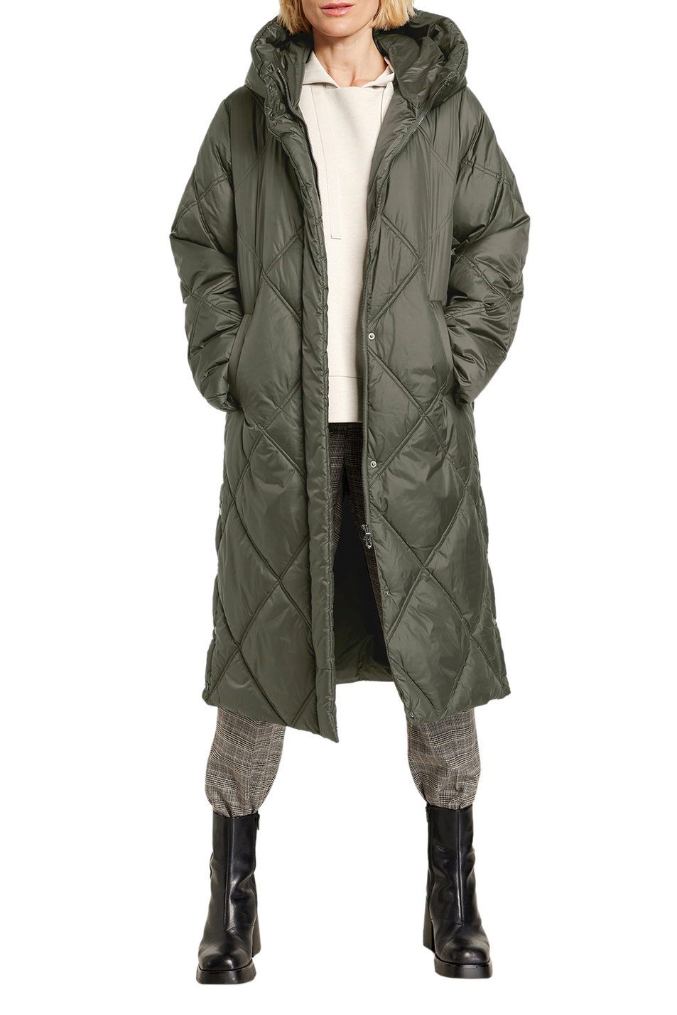 Женский Gerry Weber Длинное стеганое пальто (цвет ), артикул 850221-31127 | Фото 3