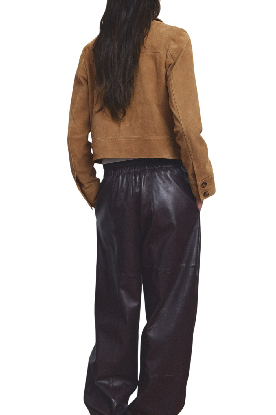 Женский Mango Куртка AVIGNON из натуральной замши (цвет ), артикул 27045813 | Фото 4