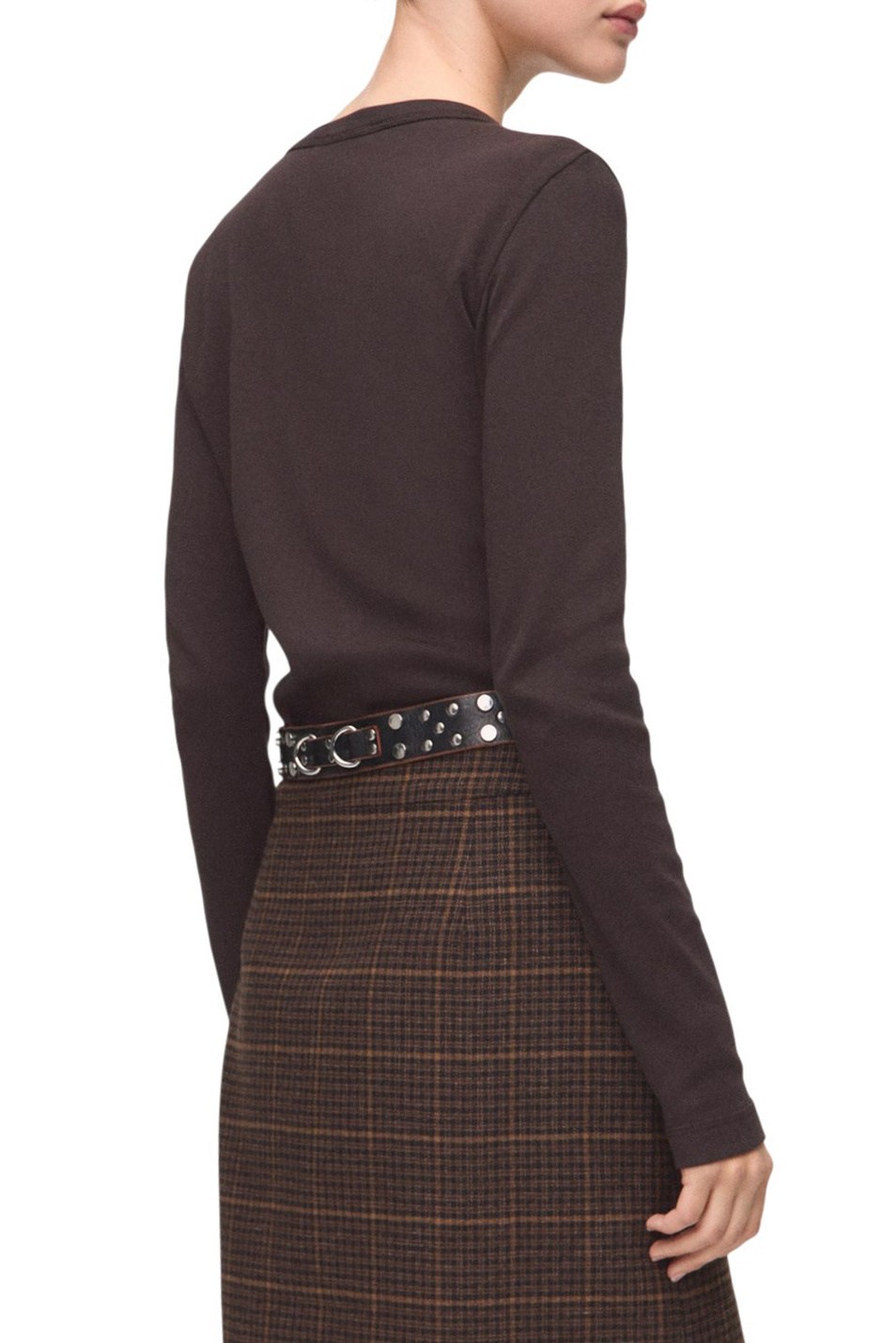 Женский Mango Лонгслив ENI из натурального хлопка (цвет ), артикул 27001352 | Фото 4