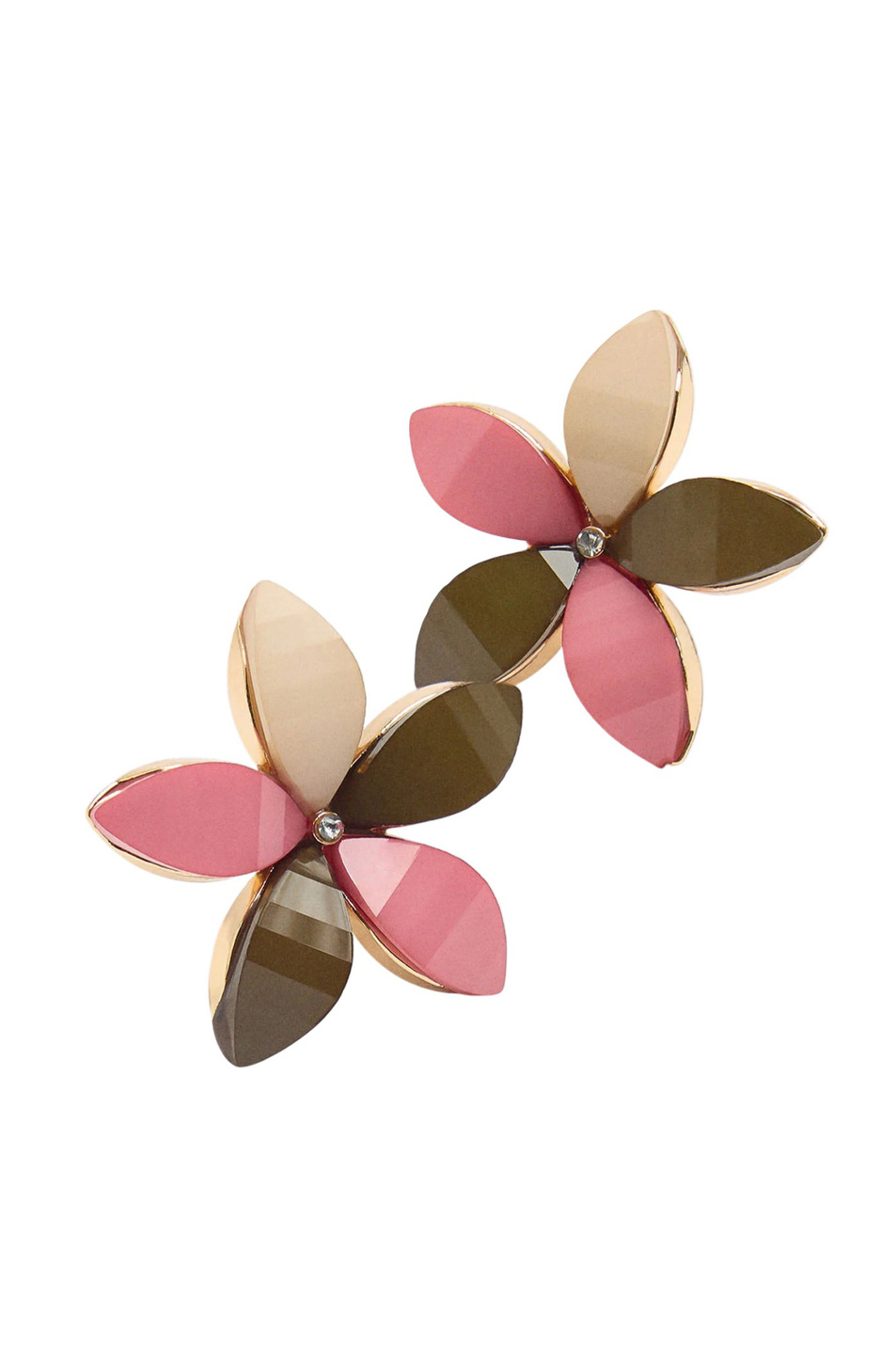 Серьги в форме цветов со стразами|Основной цвет:Разноцветный Женский Parfois Серьги в форме цветов со стразами (цвет ), артикул 173549 | Фото 2