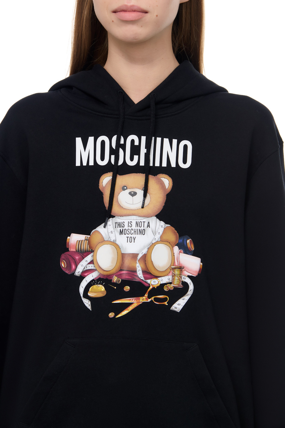 Женский Moschino Худи из натурального хлопка (цвет ), артикул A1707-5528 | Фото 5