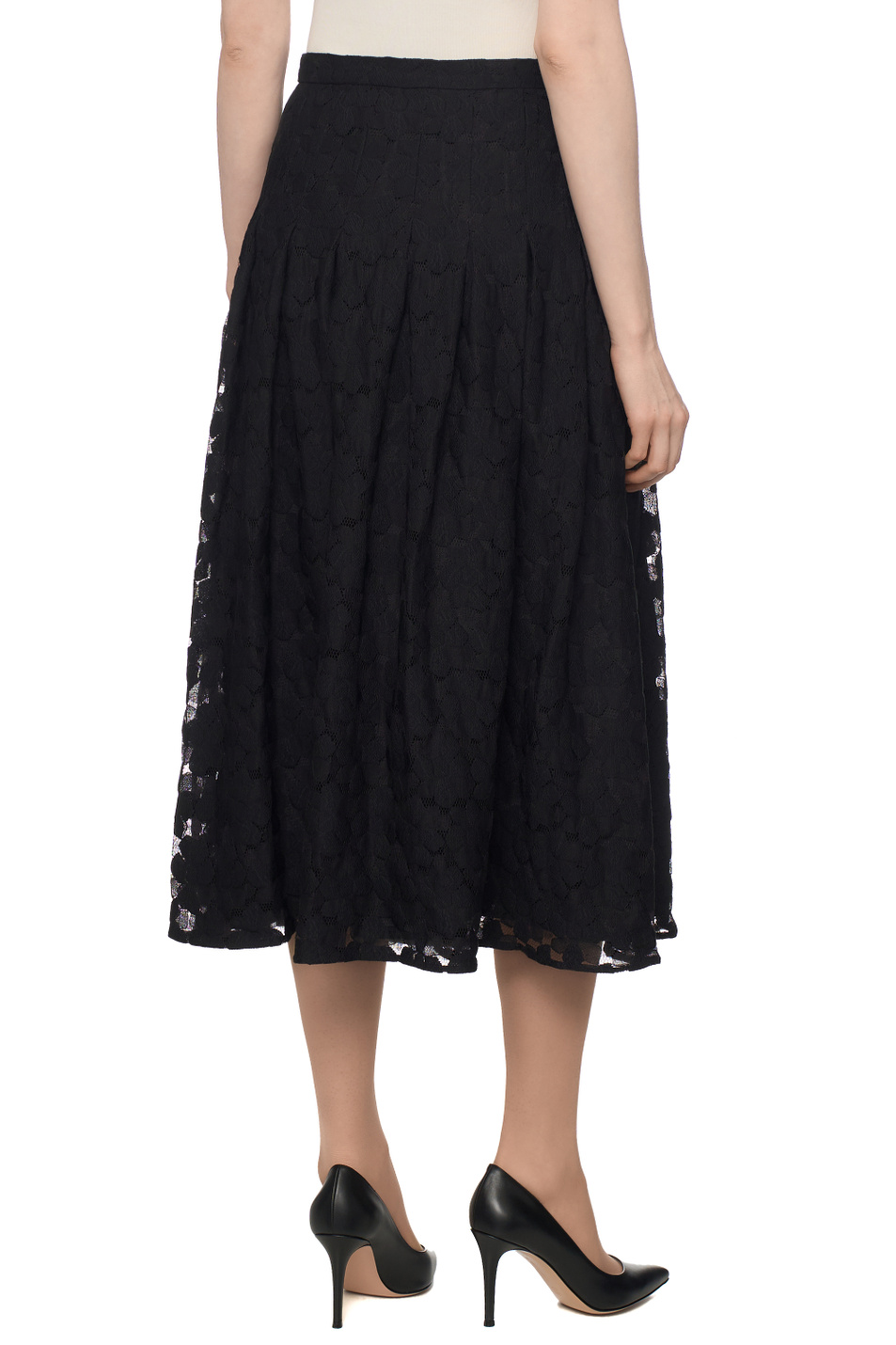 Юбка AIRONE с кружевом|Основной цвет:Черный Женский Max Mara Юбка AIRONE с кружевом (цвет ), артикул 2616771011 | Фото 5