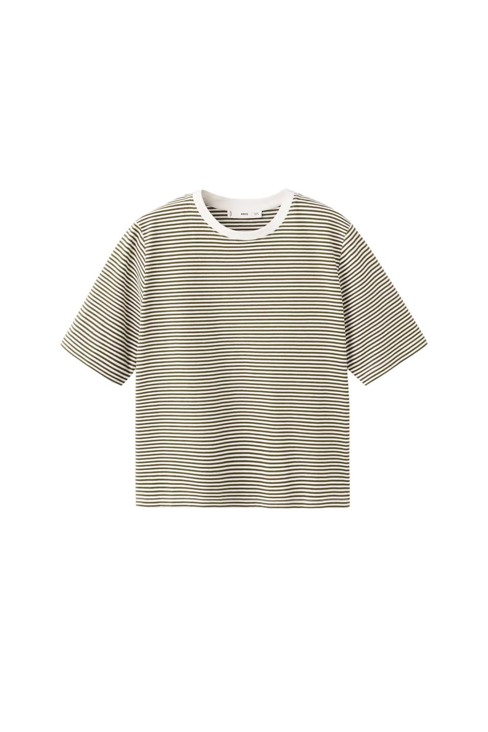Женский Mango Футболка BELLA-H из хлопка (цвет ), артикул 27002549 | Фото 1