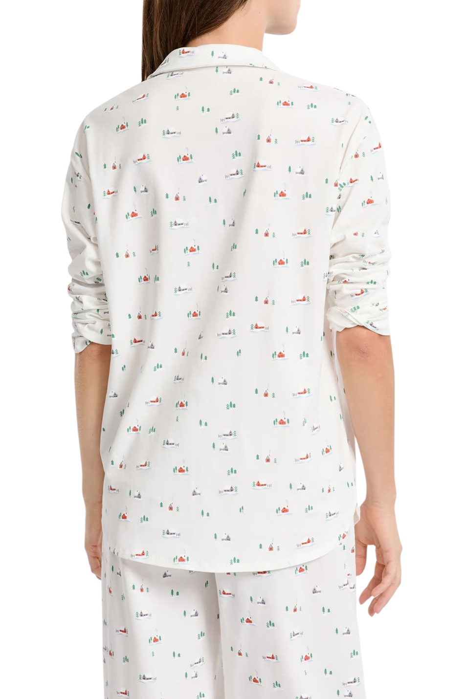 Женский Etam Пижамная рубашка PRYSKA из хлопка (цвет ), артикул 6556744 | Фото 3