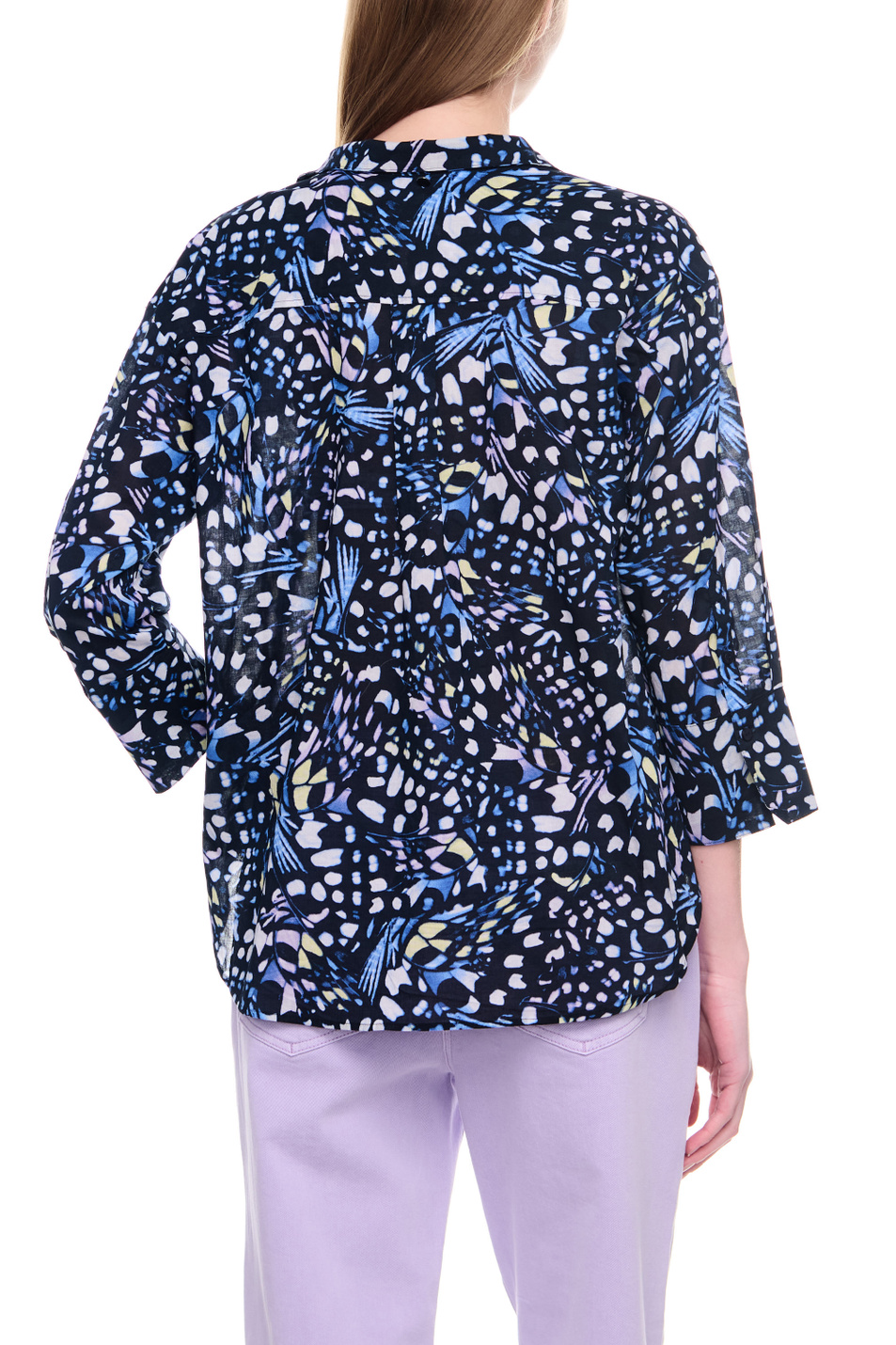 Женский Gerry Weber Блузка из натурального хлопка с принтом (цвет ), артикул 860066-66410 | Фото 6