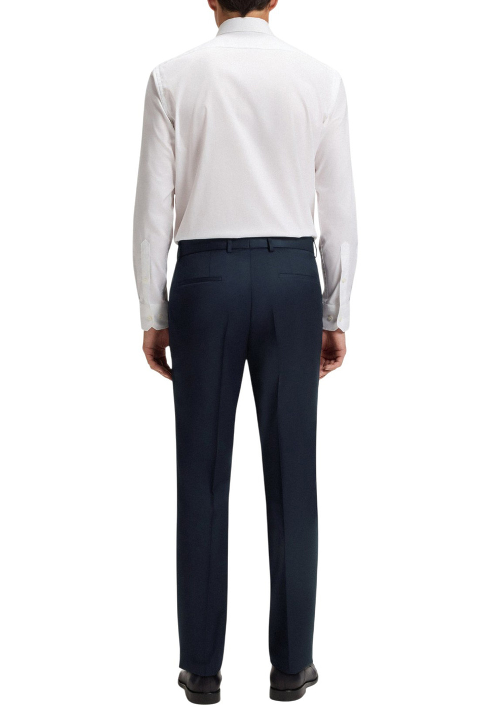 Мужской BOSS Брюки из натуральной шерсти с логотипированной тесьмой (цвет ), артикул 50469174 | Фото 4