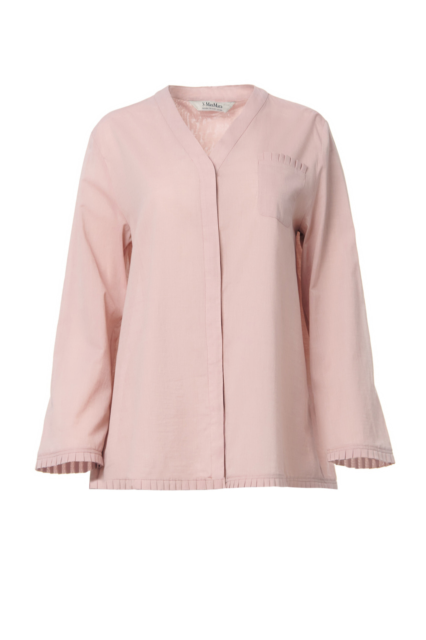 Рубашка CLUNY с нагрудным карманом|Основной цвет:Пудровый|Артикул:91110722 | Фото 1