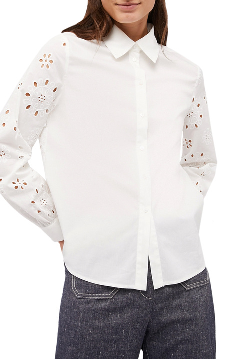 Pennyblack Рубашка TRIBUTO из поплина с вышивкой бродери англез ( цвет), артикул 31111022 | Фото 3