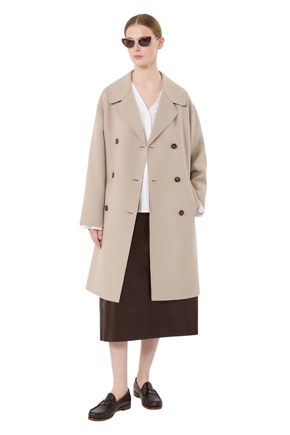 Пальто MAGNOLIA из шерсти|Основной цвет:Бежевый Женский Max Mara Пальто MAGNOLIA из шерсти (цвет ), артикул 2629016031 | Фото 2