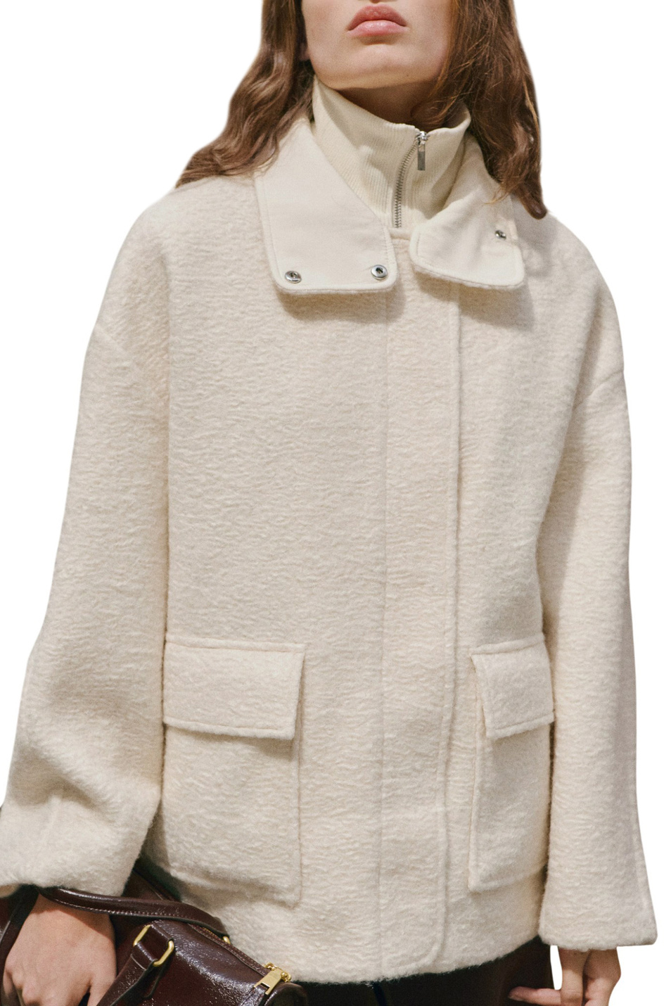 Женский Mango Полупальто WOODY из букле (цвет ), артикул 17075820 | Фото 3
