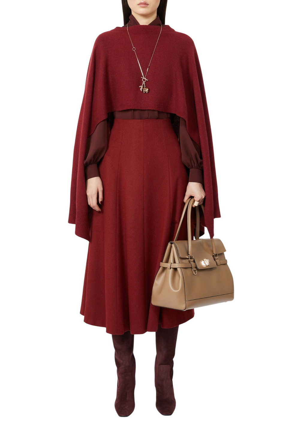 Сумка MARGAUX из натуральной кожи|Основной цвет:Бежевый Женский Max Mara Сумка MARGAUX из натуральной кожи (цвет ), артикул 2524516232 | Фото 5