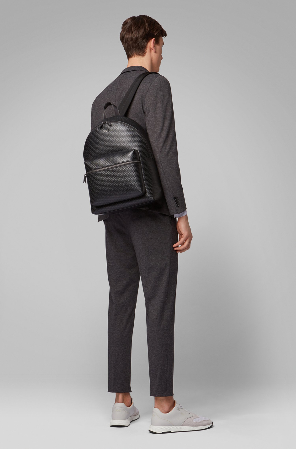 Мужской BOSS Рюкзак с монограммой из натуральной кожи (цвет ), артикул 50411806 | Фото 3