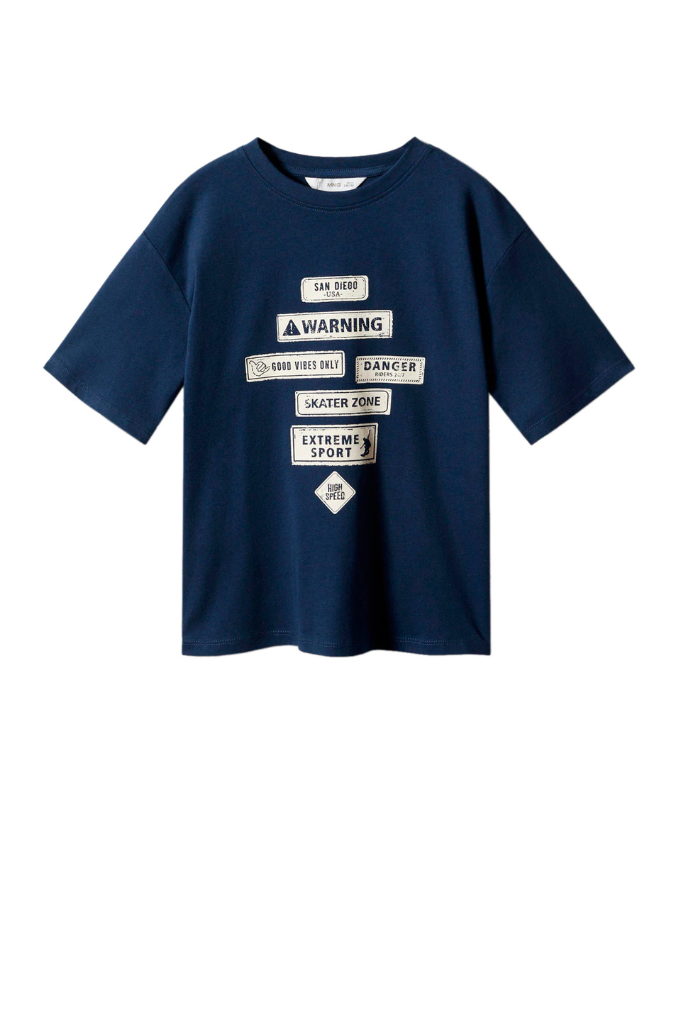 Мальчикам Mango Kids Футболка PARK из натурального хлопка (цвет ), артикул 57001043 | Фото 1
