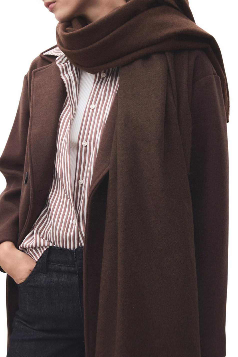 Женский Mango Шарф SWEET с бахромой по краю (цвет ), артикул 17095145 | Фото 2