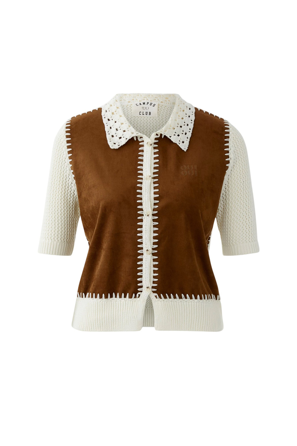 Женский OUI Кардиган с короткими рукавами (цвет ), артикул 97159 | Фото 1