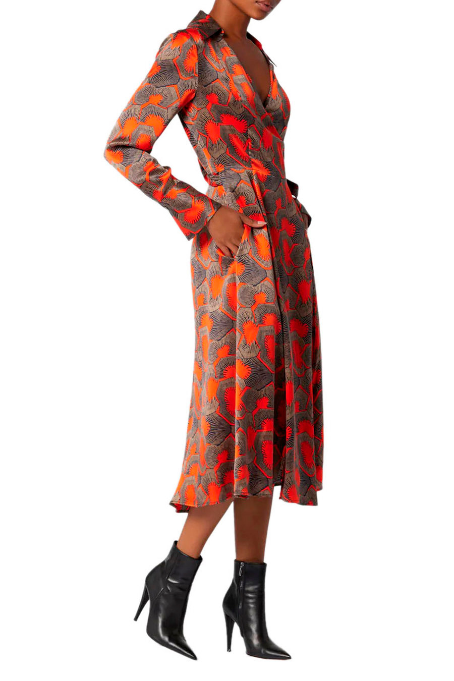 Женский Equipment Платье MORGON из чистого шелка с принтом (цвет ), артикул D0015A09294 | Фото 4