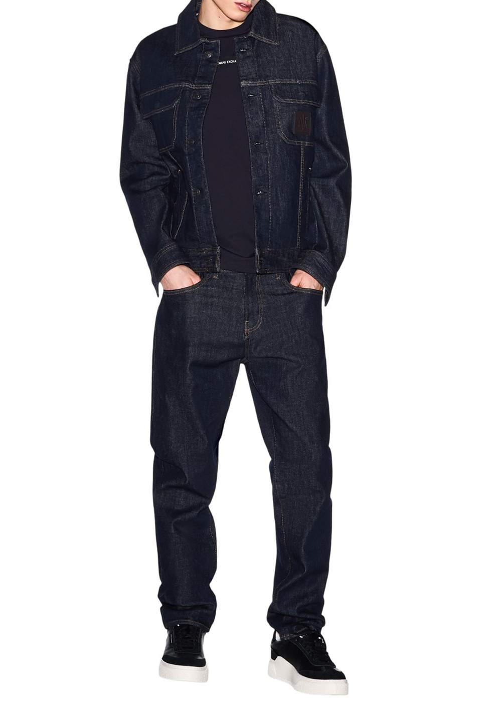 Мужской Armani Exchange Футболка из хлопка (цвет ), артикул XM002471-AF10356 | Фото 2