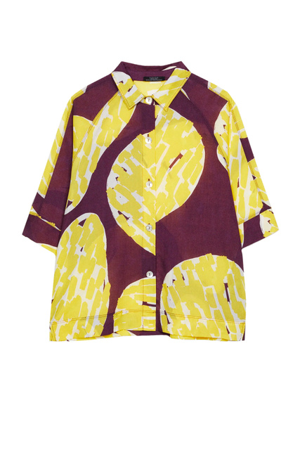 Блузка с принтом|Основной цвет:Мультиколор|Артикул:200222 | Фото 1