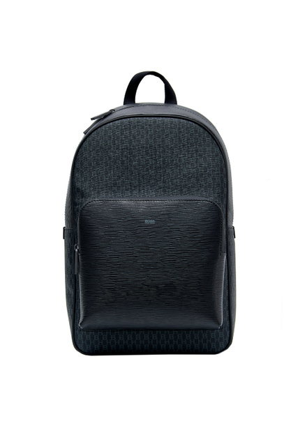Рюкзак с внешним карманом на молнии|Основной цвет:Черный|Артикул:50453906 | Фото 1