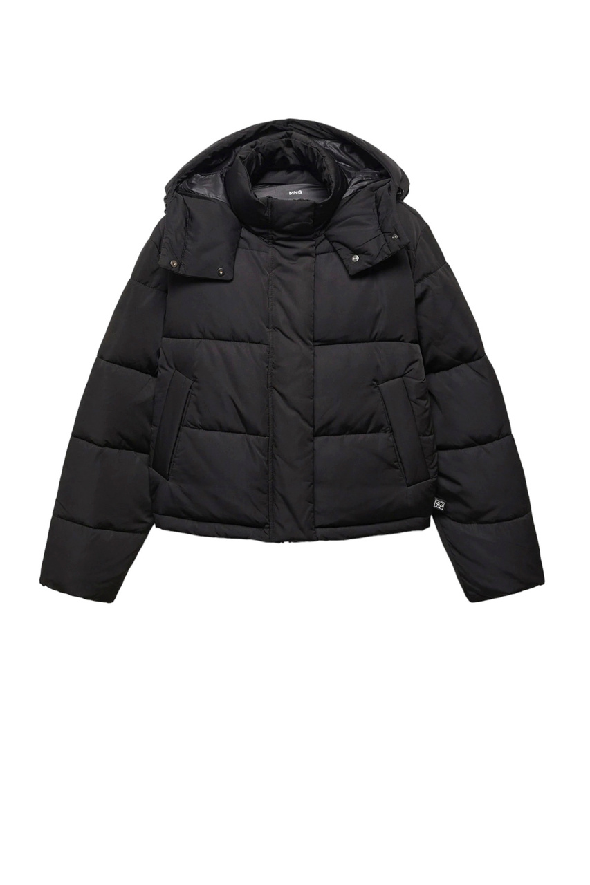 Куртка стеганая ANITA с капюшоном|Основной цвет:Черный|Артикул:57087708 | Фото 1