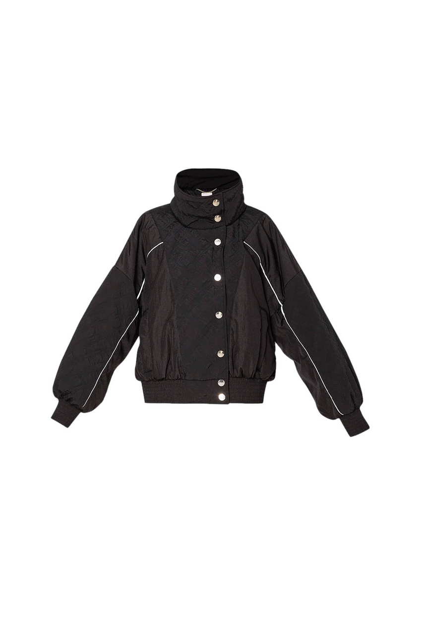 Куртка с высоким воротником|Основной цвет:Черный|Артикул:TA4062T3791 | Фото 1