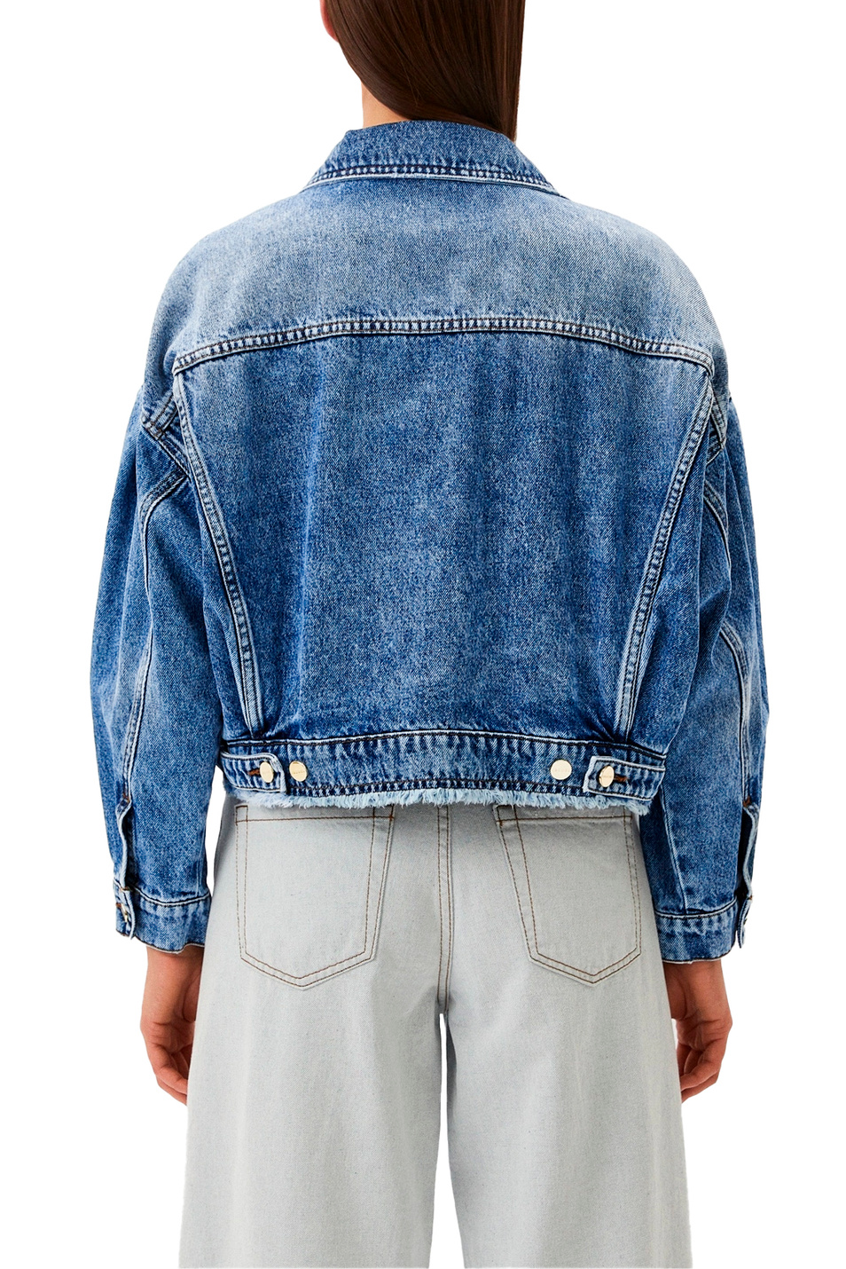 Женский iBLUES Куртка SARA джинсовая из натурального хлопка (цвет ), артикул 2417041021 | Фото 3
