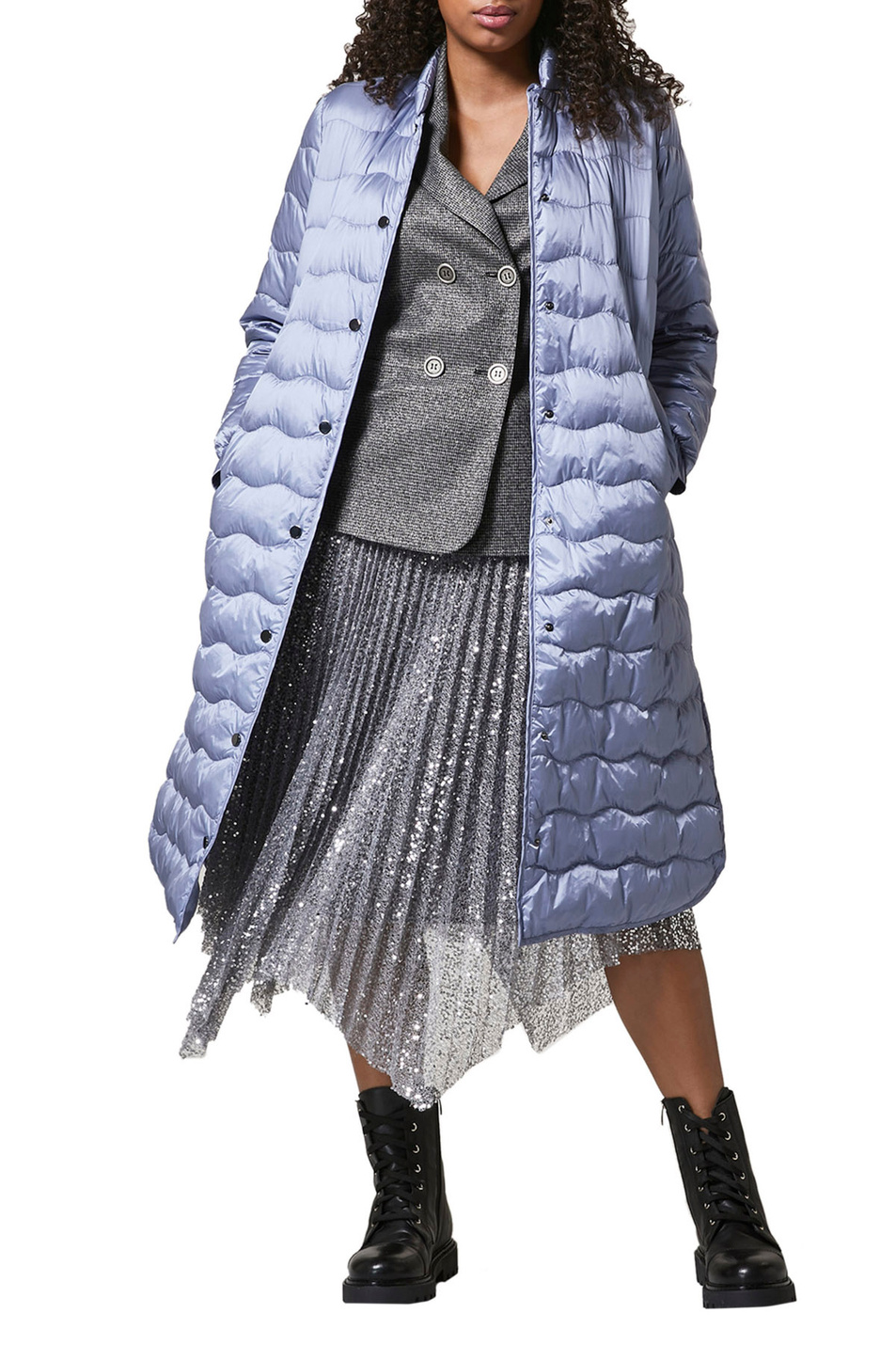 Persona Стеганое пальто PANDA на кнопках с пуховым наполнителем (цвет ), артикул 1493032 | Фото 3