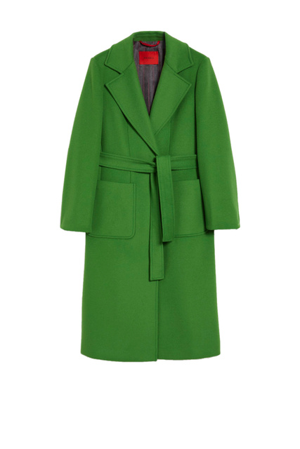 Пальто RUNAWAY1 из чистой шерсти|Основной цвет:Зеленый|Артикул:70141022 | Фото 1