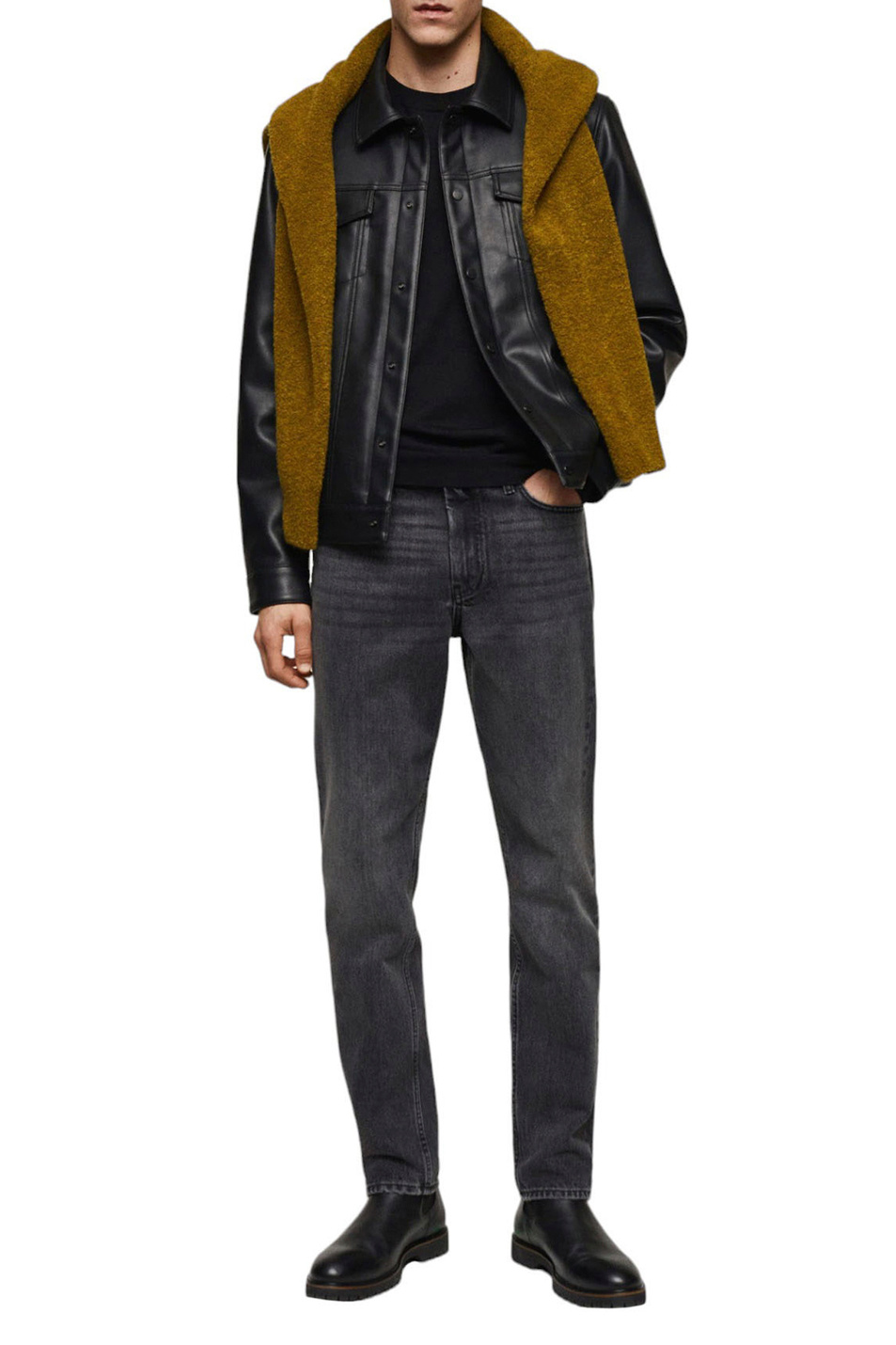 Мужской Mango Man Куртка BLAS из искусственной кожи с карманами (цвет ), артикул 67020621 | Фото 2