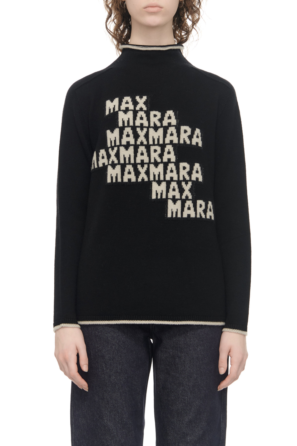 Женский Max Mara Свитер KIR из натуральной шерсти с логотипом (цвет ), артикул 2419361111 | Фото 1