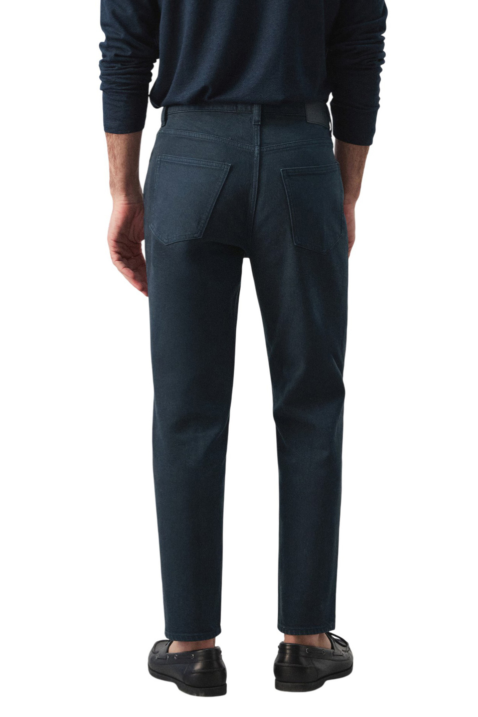 Мужской Mango Man Джинсы BENC однотонные (цвет ), артикул 27075940 | Фото 4