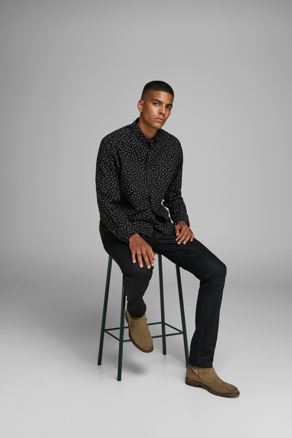 Мужской Jack & Jones Рубашка на пуговицах (цвет ), артикул 12161555 | Фото 7