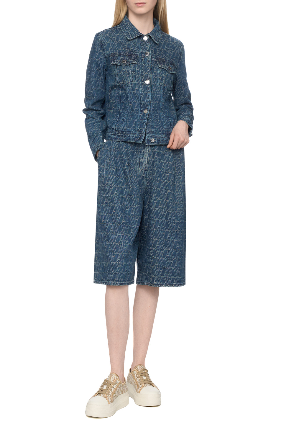 Женский Armani Exchange Куртка джинсовая с логотипом (цвет ), артикул XW000556-AF12844 | Фото 2