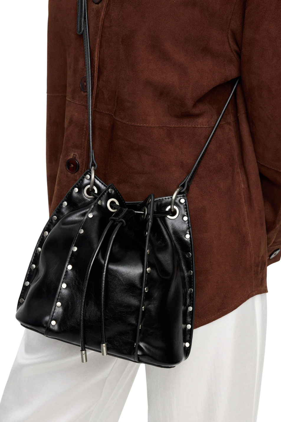 Женский Parfois Сумка с заклепками (цвет ), артикул 241768 | Фото 5