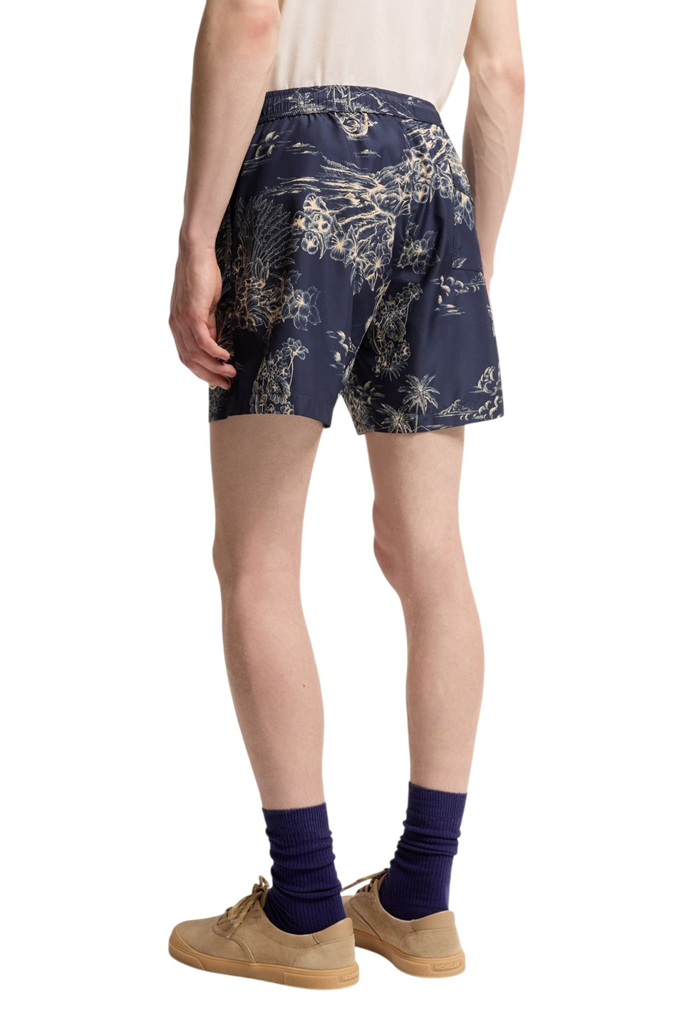 Шорты для плавания с принтом|Основной цвет:Синий Мужской Moncler Шорты для плавания с принтом (цвет ), артикул L10912C00012-599HP | Фото 4