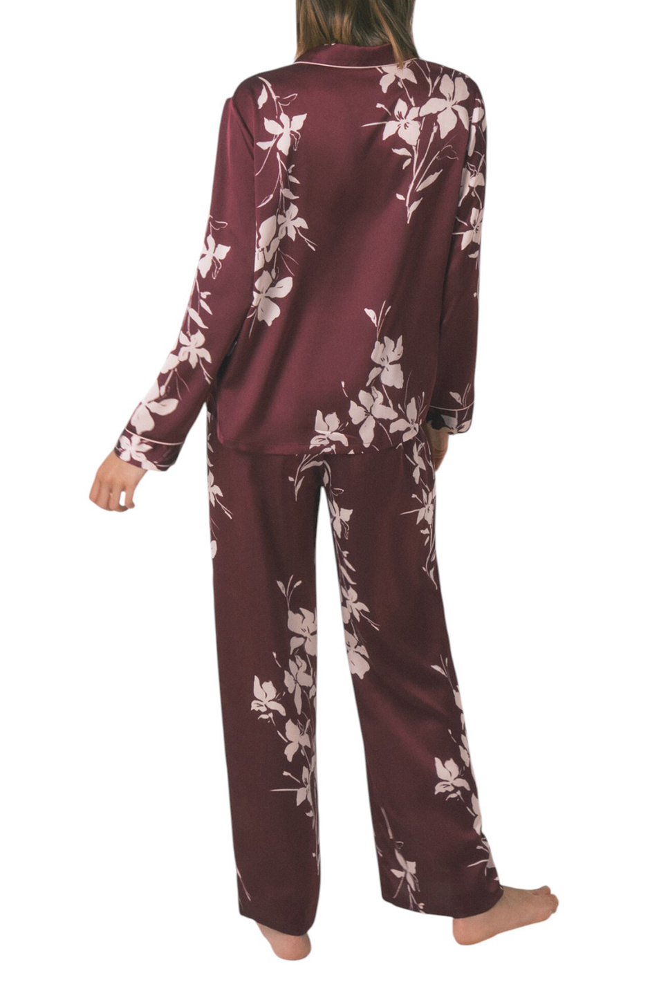 Пижама с цветочным принтом|Основной цвет:Бордовый Женский Women'secret Пижама с цветочным принтом (цвет ), артикул 2542459 | Фото 3