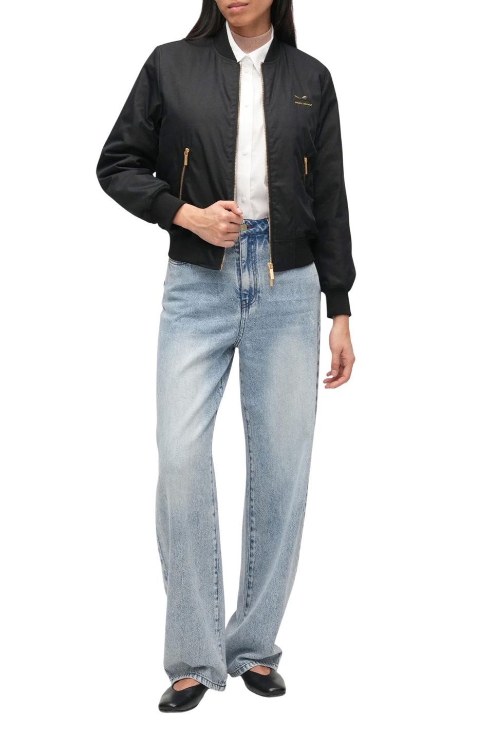 Женский Armani Exchange Бомбер с контрастными молниями (цвет ), артикул XW001851-AF18996 | Фото 3