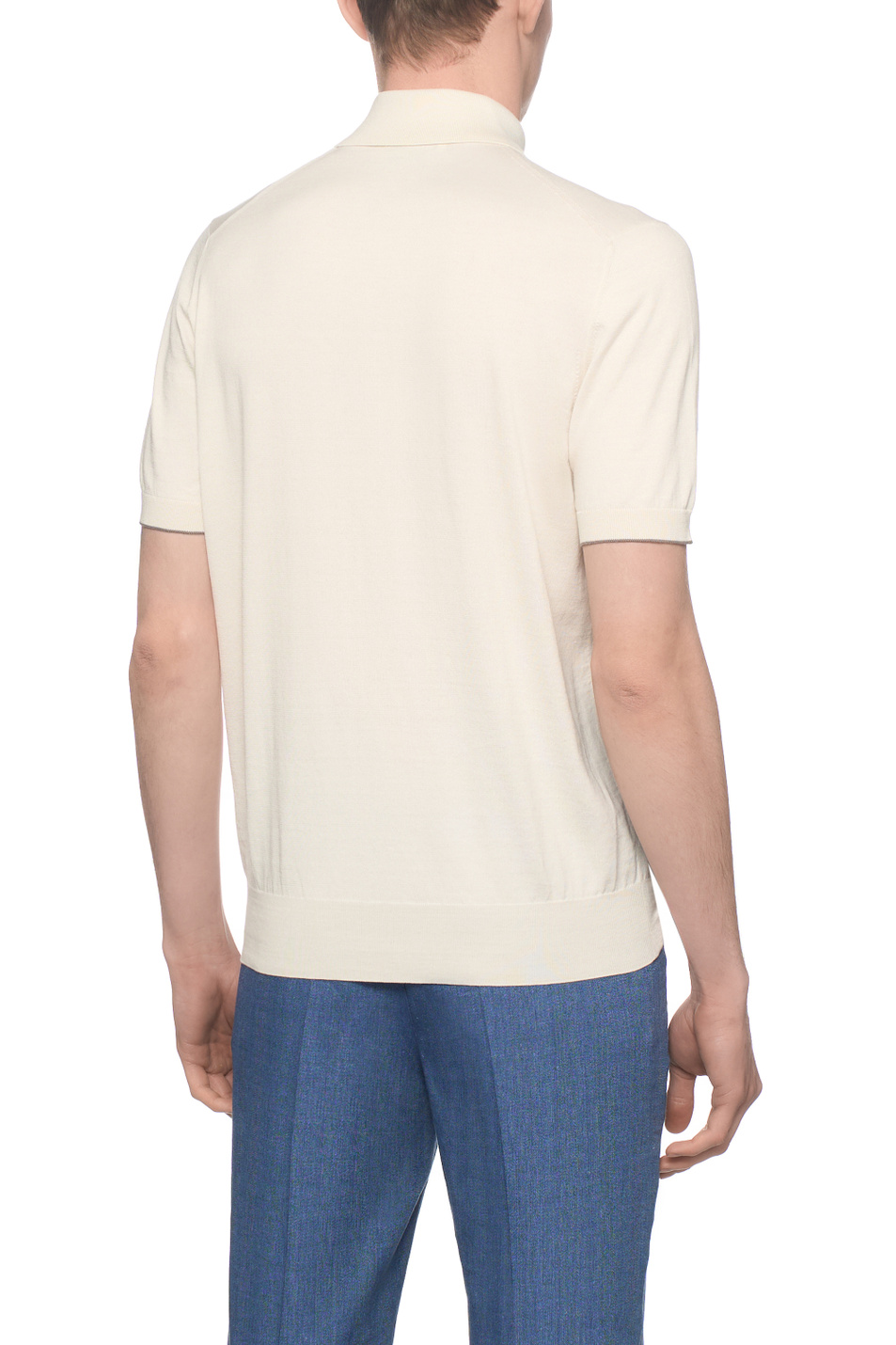 Мужской Brunello Cucinelli Поло из хлопка (цвет ), артикул M29800125 | Фото 5