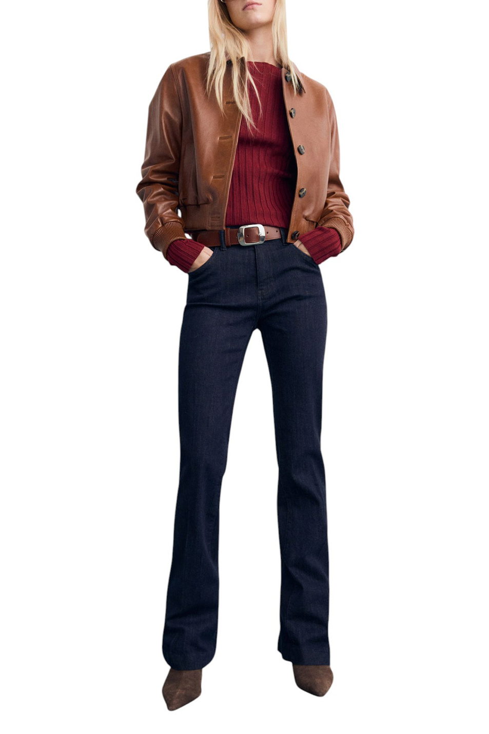 Женский Mango Джемпер FLURRY однотонный (цвет ), артикул 17005815 | Фото 2