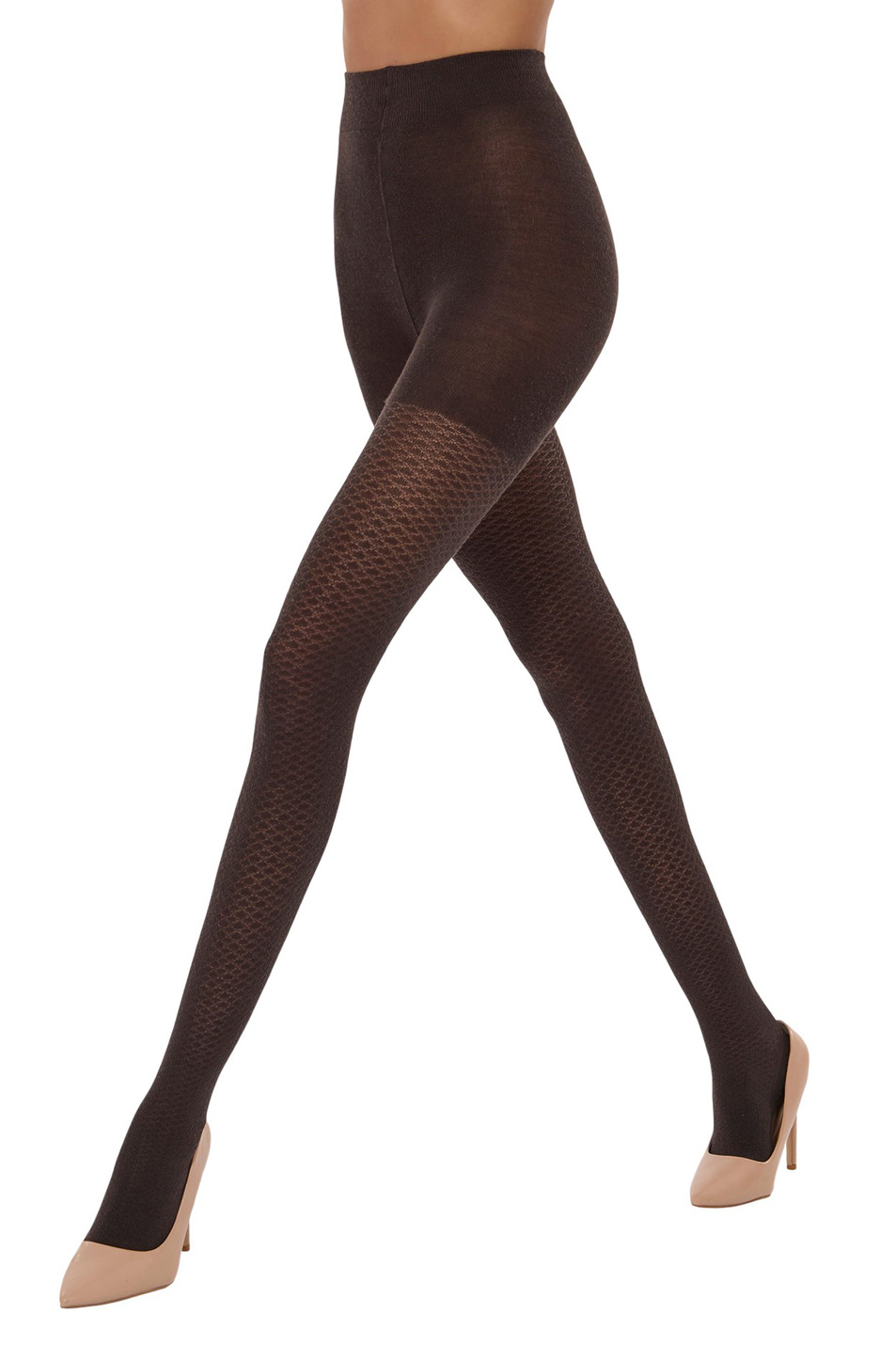 Колготки Merino Pattern|Основной цвет:Коричневый Женский Wolford Колготки Merino Pattern (цвет ), артикул 11347 | Фото 1