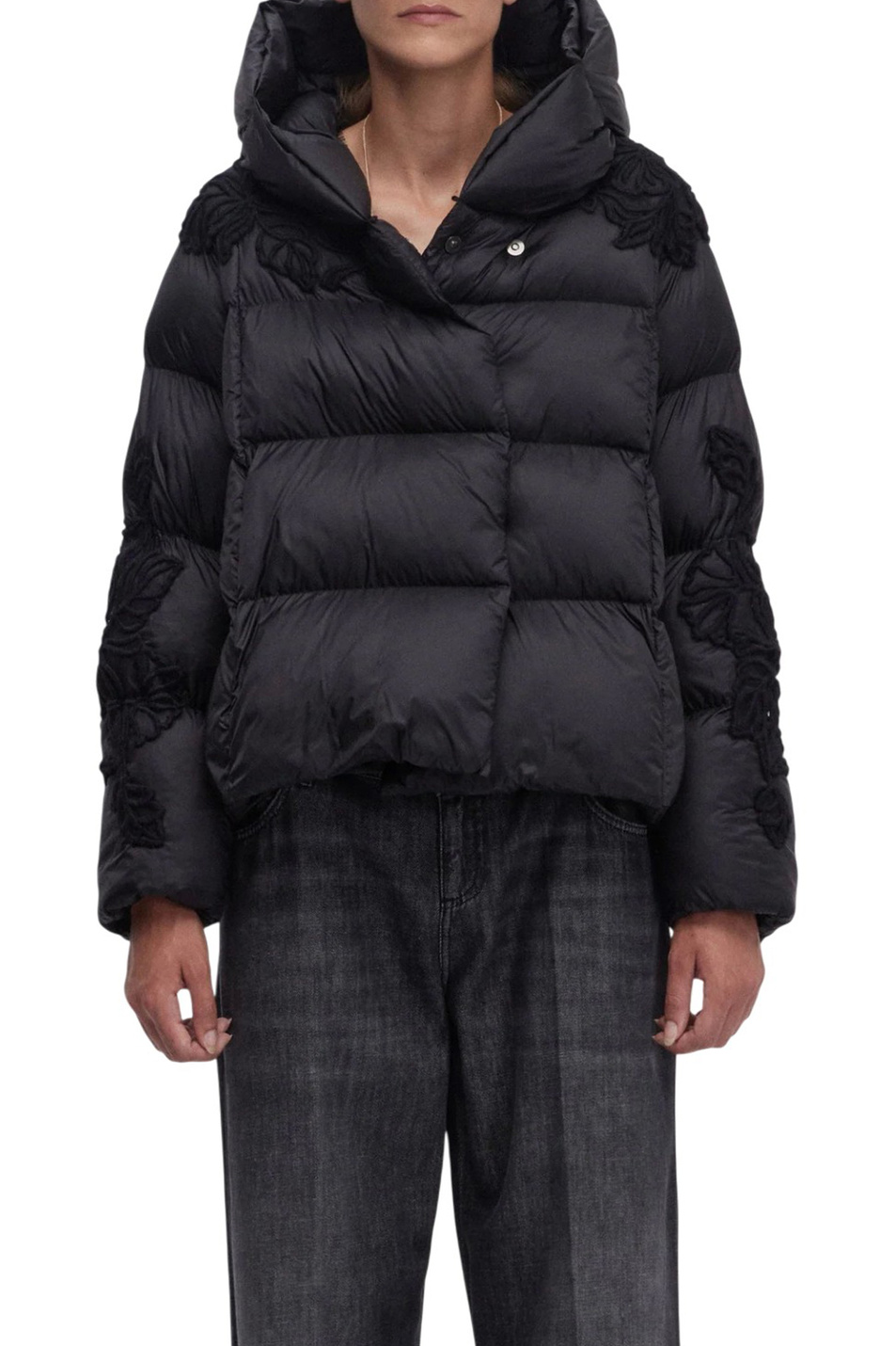 Женский Ermanno Firenze Куртка стеганая с аппликацией (цвет ), артикул D47EB010EU2 | Фото 4