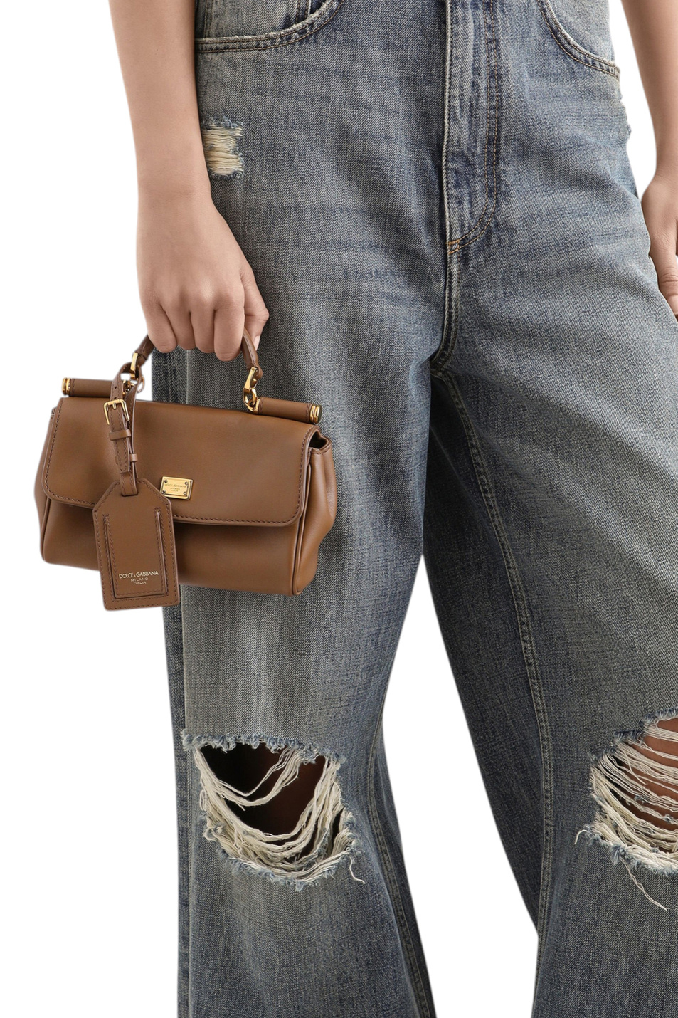 Сумка My Sicily из натуральной кожи|Основной цвет:Коричневый Женский Dolce & Gabbana Сумка My Sicily из натуральной кожи (цвет ), артикул BB7864-B7321 | Фото 7