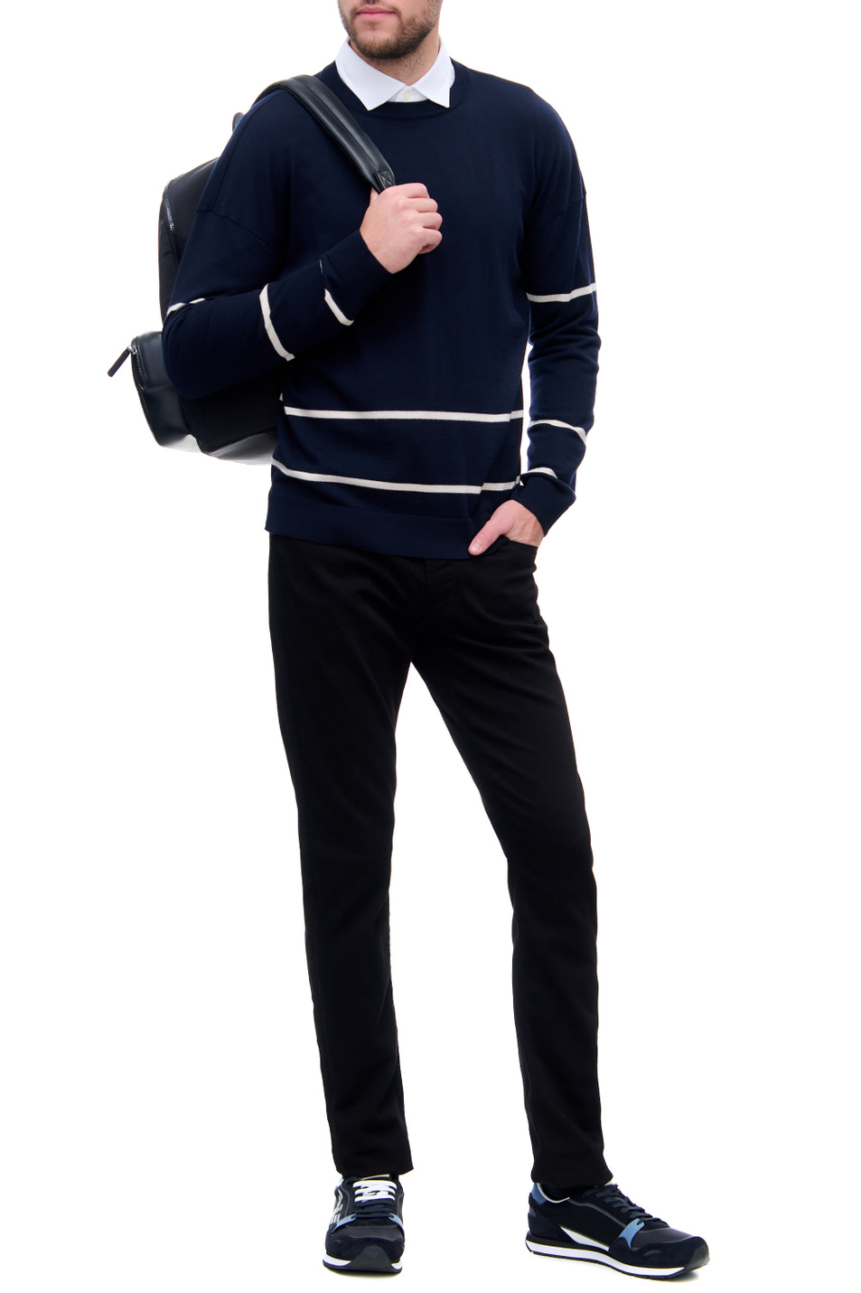 Мужской Emporio Armani Рубашка из лиоцелла и хлопка (цвет ), артикул 8N1CG1-1JUVZ | Фото 2